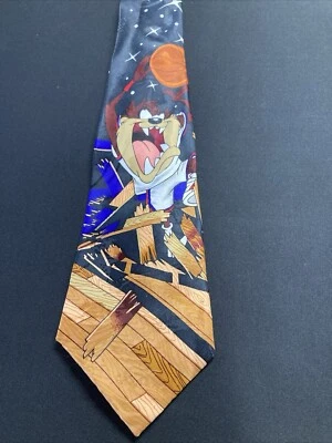 Corbata de baloncesto Looney Tunes Mania Vintage 1996 Space Jam Taz  Foto 1 de 4