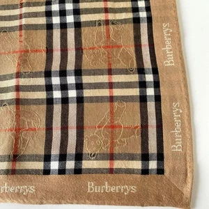 Fazzoletto Burberry's Bear in cotone a quadri Nova, 46x46 cm - Foto 1 di 2