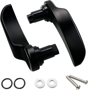 MDPROMCP Black Saddlebag Latch Lever - Saddle Bag Lid Lifters Aluminum - Foto 1 di 7