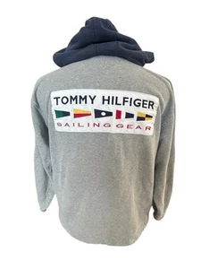 Tommy Hilfiger Vintage 90’s Preppy Sailing Gear Sweatshirt Mens Small - Picture 1 of 5