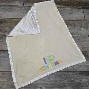Beansprout Unisex I Love Grandma Baby Blanket, Approx 36" x 28" - Picture 1 of 7