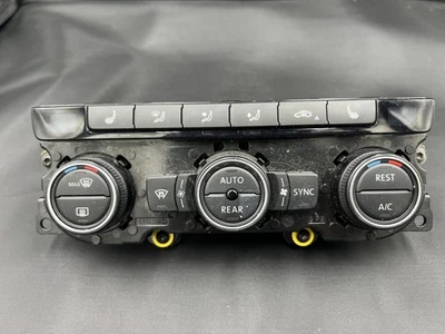 VW T6 TRANSPORTER CARAVELLE AIR CON HEATER DISPLAY CONTROL PANEL 7E0907040AB - Image 1 of 3
