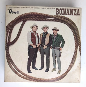 Vintage REVELL- BONAZA Ben, Hoss & Little Joe Cartwright Model Kit #H-1931:200 - Picture 1 of 9