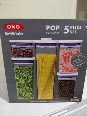 Juego de contenedores pop OXO 5 piezas Foto 1 de 4