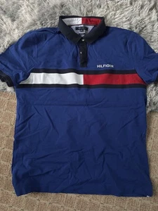Tommy Hilfiger Herren Poloshirt Mazarine Blau Größe XL - Bild 1 von 6