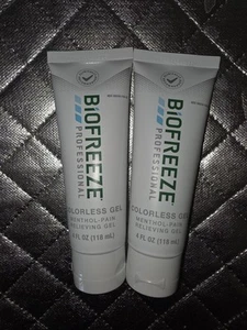 Biofreeze Professional Colorless Pain Relief Gel 4 Oz Lot Of 2 - Picture 1 of 1