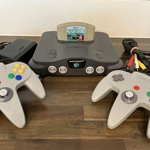 NINTENDO64 main unit 2 controllers Animal Crossing - Picture 1 of 7