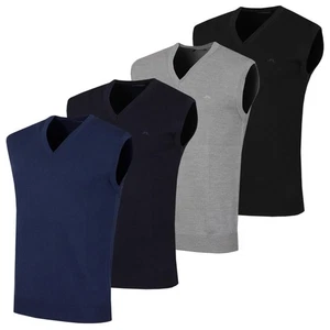 J.Lindeberg Mens Liam Merino Wool Knitted Golf Vest Vest - Picture 1 of 7