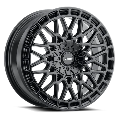 Комплект из 4 глянцевых черных колес 17x7,5 Voxx Enzo 5x4,25/5x4,5 (40 мм) - Изображение 1 из 4