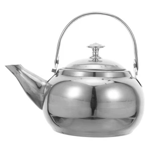 Tetera de acero inoxidable con infusor para elaboración de hojas sueltas - Imagen 1 de 9