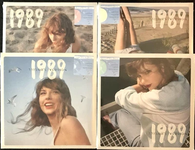 Taylor Swift "1989 - Taylor's Version" 4xLP Vinyl Variant Pink Blue Yellow Green - Image 1 of 4