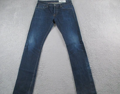 Rogue Territory Jeans Mens Size 35 Blue SK Signature 6 Pocket Selvedge Skinny - Image 1 of 4