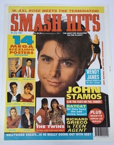 Smash Hits Magazine Newsagent Promotional Poster - John Stamos July 1991 Vintage - Picture 1 of 5