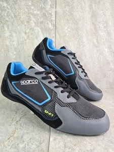 Zapatillas deportivas Sparco SP-f7 Motorsports Racing para hombre talla 11 negro azul - Imagen 1 de 10