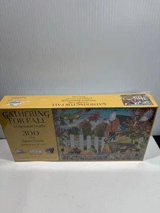 Sunsout Pre-Sorted 300 Large Piece Puzzle Gathering For Fall Birds Barn - Picture 1 of 7