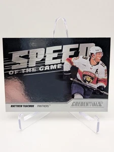 💥 2024-25 Credentials Matthew Tkachuk Speed Of The Game #sg-mt Insert; Panthers - Bild 1 von 2