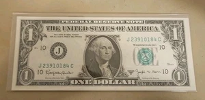 1963 B One Dollar FRN Barr Note UNC - Picture 1 of 2