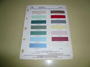1961 Rambler Ditzler PPG Color Chip Paint Sample - Vintage - Picture 1 of 1