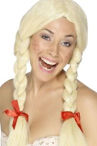 Smiffys Schoolgirl / Dutch Wig, Blonde