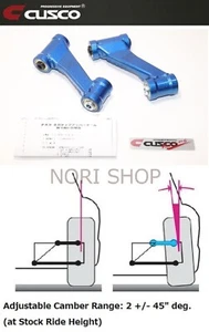 Brazo superior inclinable negativo delantero CUSCO para Nissan Infiniti G20 / Primera P10 - Imagen 1 de 14