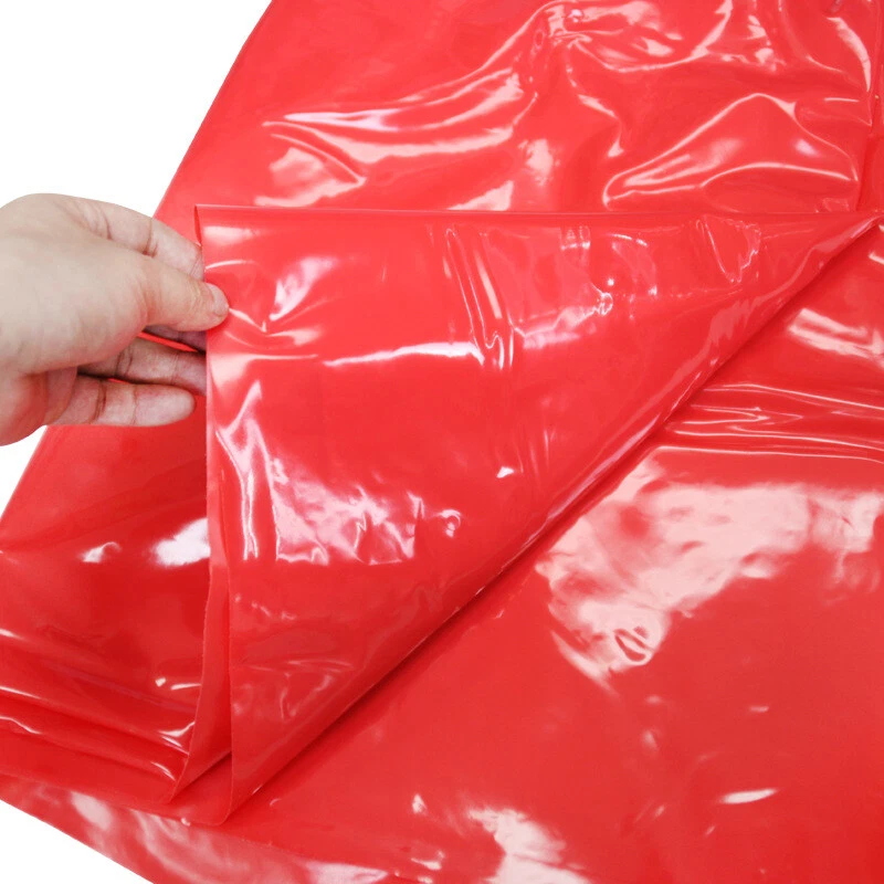 Sábana bajera impermeable PVC rosa negro parejas adultos ropa de cama/almohada sexy húmeda Foto 1 de 4