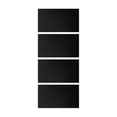 IKEA ILSENG 4 Paneles para Marco Puerta Corredera Negro-Marrón Teñido 100x236 cm Foto 1 de 4