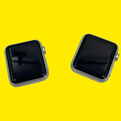 FOR PARTS LOT OF 2 Apple Watch 7000 Series Model A1553 38mm Silver #6900 (VH) - Image 1 of 4