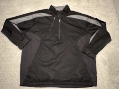 Chaqueta Softshell Antigua Negra Gris 1/4 Cremallera Viento Resistente al Agua Para Hombre Talla XXL Foto 1 de 3