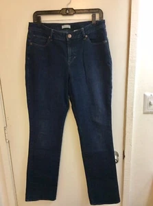 Pantalones de mezclilla para mujer Coldwater Creek azul talla 10 5 de diseño de bolsillo - Imagen 1 de 3
