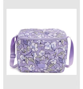Vera Bradley Stay Cooler Wild Roses Lavender NWT Insulated Lunch Bag - Picture 1 of 3