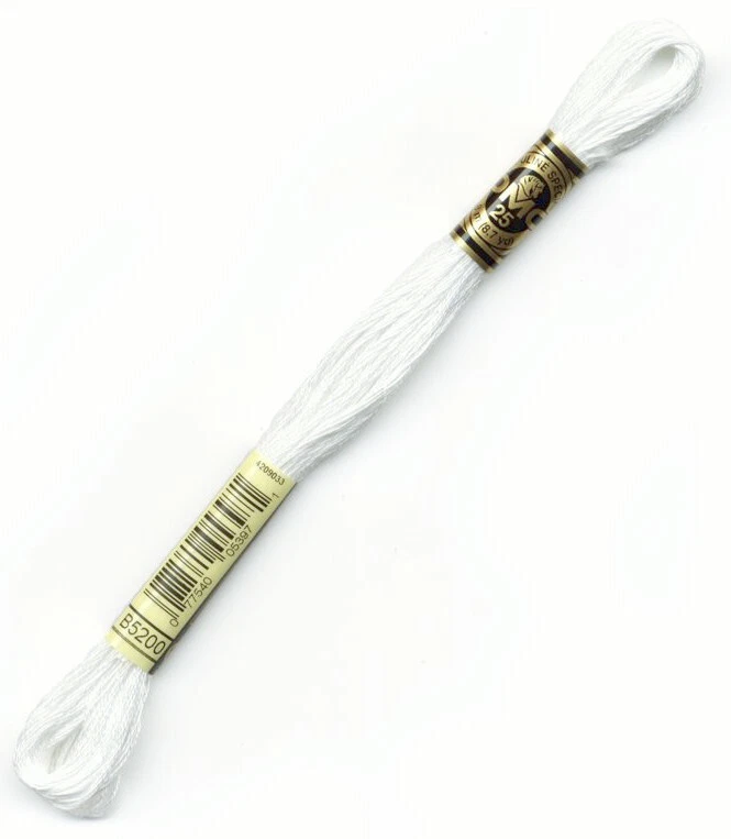Флосс DMC® Embroidery/X-Stitch #3607-4520, B5200, E168, E3852 8,7 ярда на ваш выбор - Изображение 1 из 1