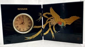 "BONITO RELOJ DE ESCRITORIO NISSAN GRANDE 15"(L) MUY EXCLUSIVO ÚNICO JAPÓN ¡FUNCIONA! V/G - Imagen 1 de 5