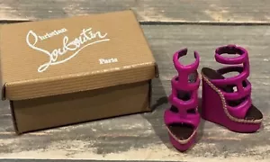 2010 Pink Wedge Shoes with box Barbie doll Louboutin Dolly Forever Shoe - Bild 1 von 7