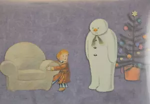 WOW - The SNOWMAN James Raymond Briggs RARE Christmas Film Animation Art Cel - Foto 1 di 1