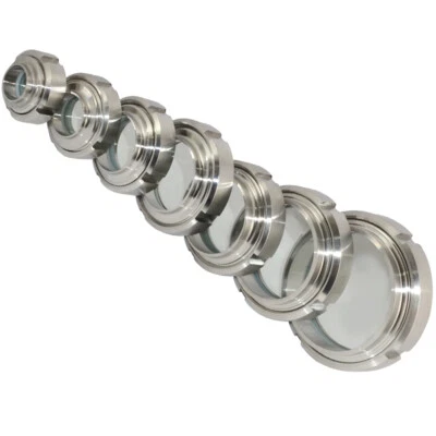 2" 3" 4"  51- 102 mm Sanitary Sight Glass Weld on Union Stainless Steel US stock - Image 1 of 4