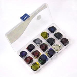 Lote de 100 selecciones de gota de agua grandes transparentes de 2 mm para bajo de guitarra colores mezclados con caja de PVC - Imagen 1 de 6