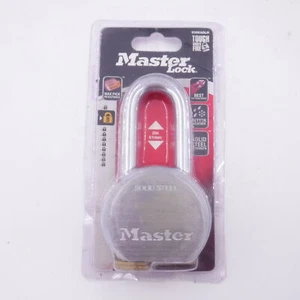 Master Lock 2" Shackle x 2.5" W Steel Solid Body Padlock Keyed Alike: 13Z211 - Picture 1 of 3