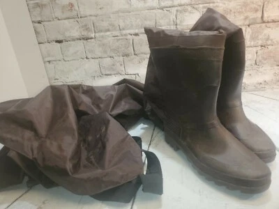 Frogg Toggs Nylon Pvc Fishing Wader Boots Size 12 Brown - Image 1 of 4
