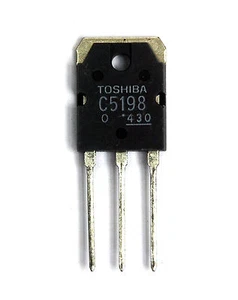 2pc NPN Power Amplifier Transistor 2SC5198 hfe=O 140V 10A 100W Toshiba Japan - Picture 1 of 1
