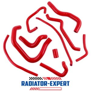 Silicone Radiator Coolant Hose Kit for 2005 2006 2007 2008 Kawasaki ZZR600 Red - Picture 1 of 18