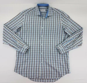 ROBERT GRAHAM Shirt Mens Size 16 Long Sleeve Button Up Plaid Casual B9 - Picture 1 of 9