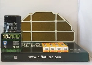 Service Kit pour Kawasaki ZX6R/ZX636 (2002) Filtre Et 4 X NGK Bougie Bougies - Photo 1/6