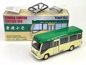 Tomica 1/64 Toyota Coaster Hong kong Causeway Bay Public Bus Green Diecast Car - Picture 1 of 11