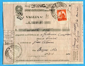 DEMOCRATICA -  £.10 arancio ISOLATO su parte centrale di VAGLIA (276434) - Imagen 1 de 2