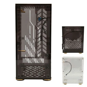New Mini ITX Case 4.3L Clear Acrylic Panel 360 ° Cooling Cushioning Foot Pads Mi - Picture 1 of 18