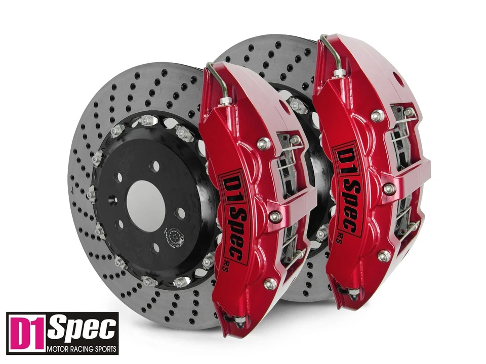 Disco de taladro D1 Spec RS Big Brake 6 potes rojo anodizado 380x34 para E90 E92 M3 Foto 1 de 1