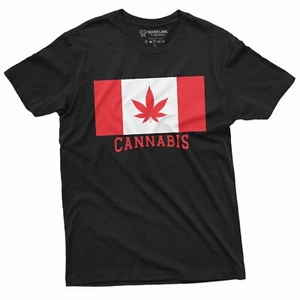 Canada Cannabis Shirt Marijuana Shirts Funny Stoner Tees Marijuana Weed Gift Tee - Picture 1 of 8