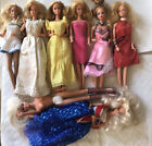 Vintage Barbie, 8 Blonde Dolls, Various Years, Played With Condition