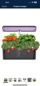 MUFGA 12 Pods Hydroponics Growing System, Indoor Garden with LED Grow Light NEW - Picture 1 of 6