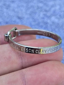 Henderson Clay Products Key Ring Old Texas Advertising Return Postage Guaranteed - Picture 1 of 7